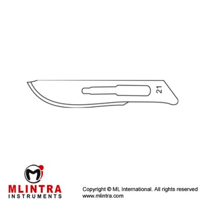 Scalpel Blade No. 21 Pack of 100 Stainless Steel, Scalpel Blade No. 21 Pack of 100 Stainless Steel,